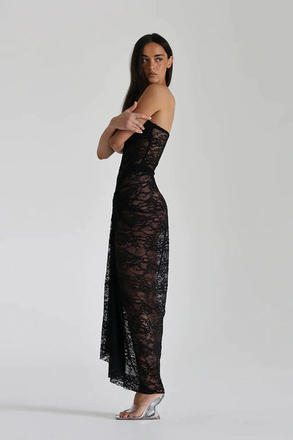 lace maxi dress