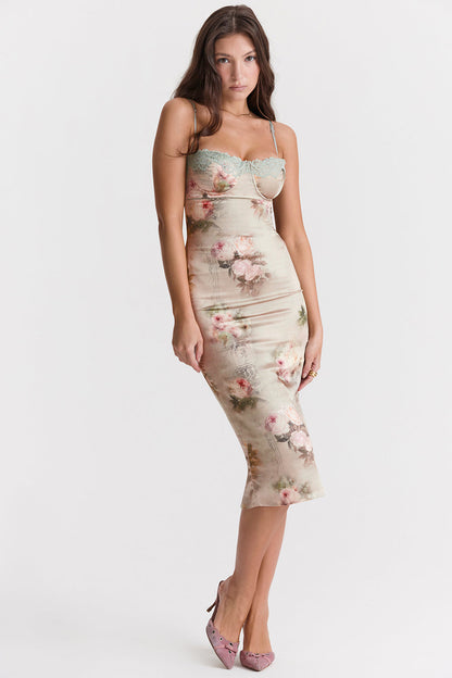 floral midi dress