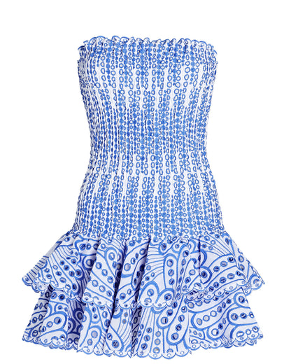 santorini strapless mini dress