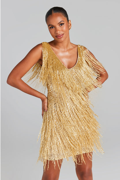 gold nye dress