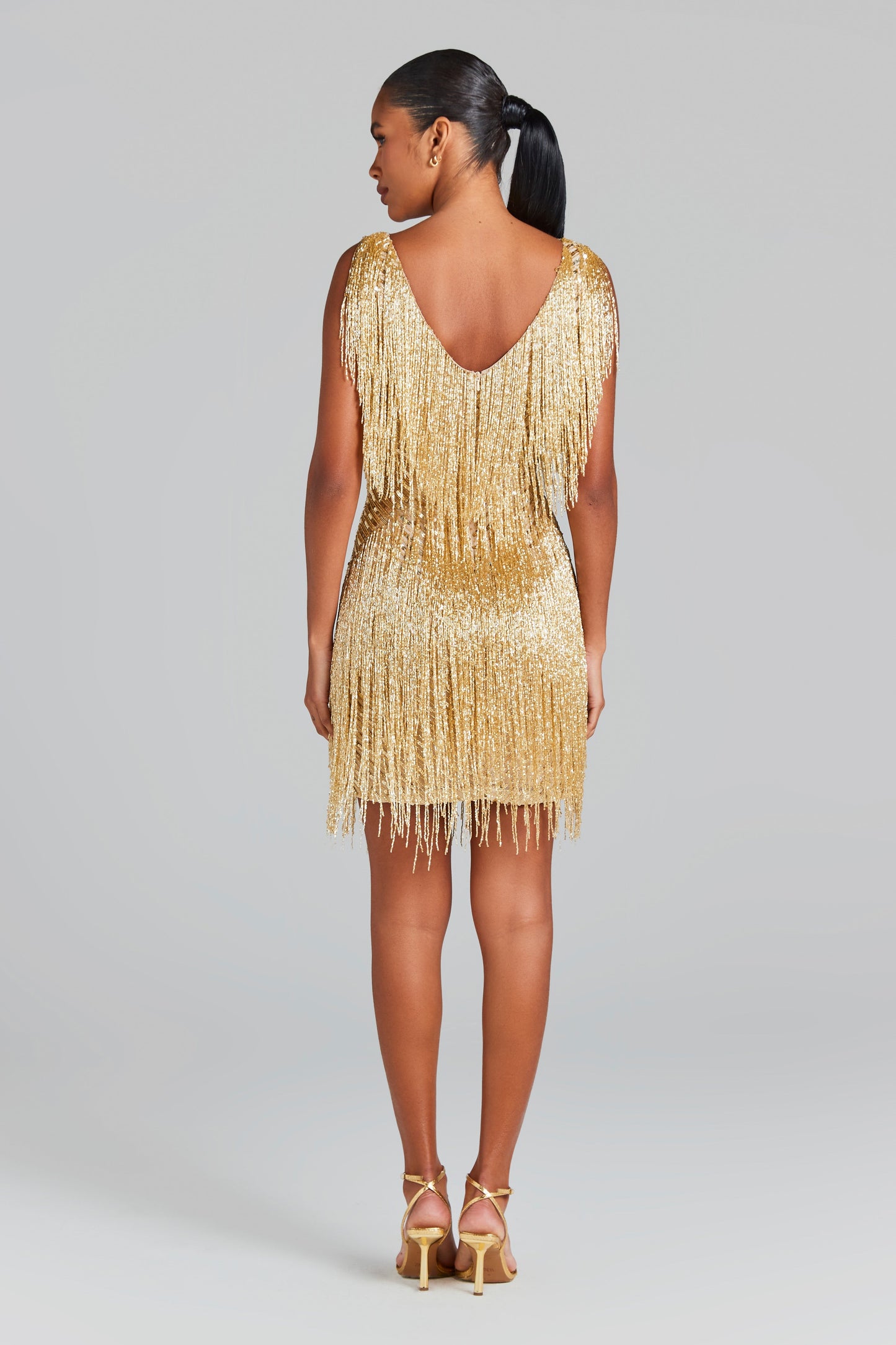 gold flapper dress